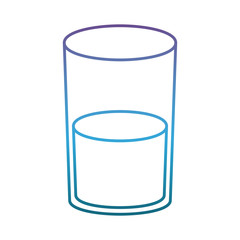 glass with icon over white background vector illustration