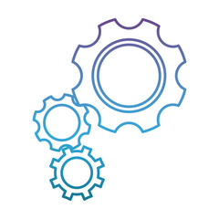 gear wheels icon over white background vector illustration