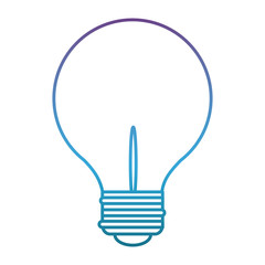light bulb icon over white background vector illustration