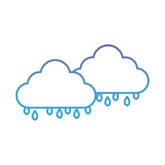 clouds icon over white background vector illustration