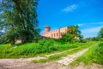 Fototapeta na wymiar Medieval Teutonic castle in Swiecie, Poland