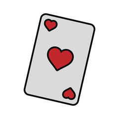 colorful  poker cards over white background  vector illustration