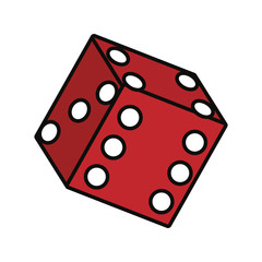 colorful  dice over white background  vector illustration