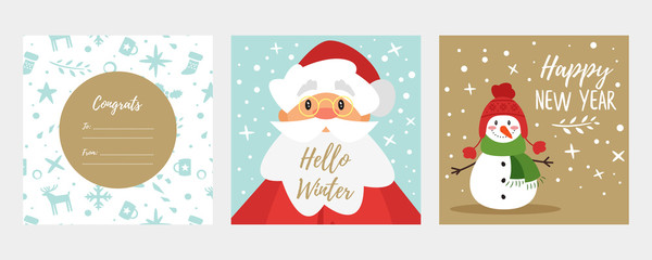 Christmas and New Year greeting card