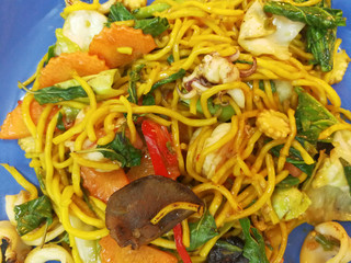  pasta with squid and spicy