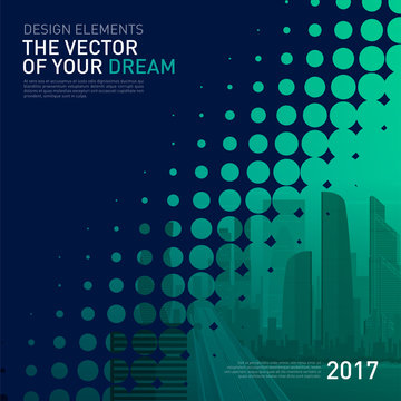 Modern abstract geometry background for investment