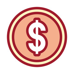 colorful  bitcoin over white background vector illustration