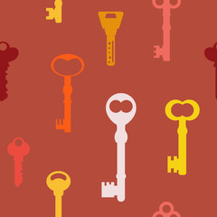 Seamless pattern with keys  for your design