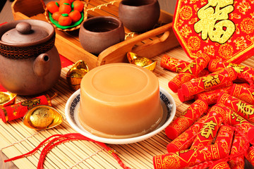 China's traditional New Year's dishes,  rice cake       