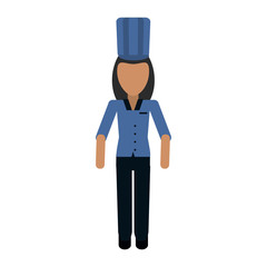Chef avatar full body icon vector illustration graphic design