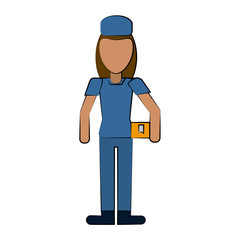 Woman nurse avatar icon vector illustration graphic design
