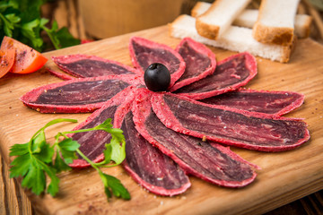 Traditional Georgian cuisine, basturma