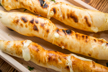 suluguni cheese on the grill