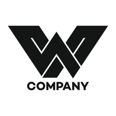 W company linked letter logo