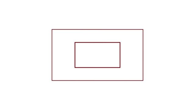 Background with rectangles moving. Animation with hypnotic graphic effect.