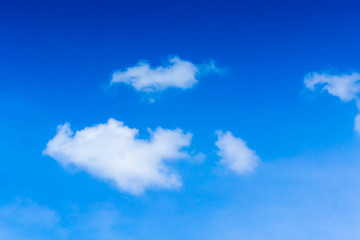 Air clouds in the blue sky.