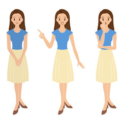 女性のイラスト