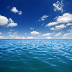 Obraz premium Blue sea water surface