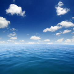 Obraz premium Blue sea water surface