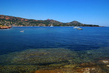 rocky beach on the sea