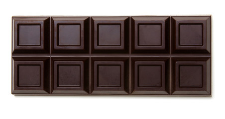  chocolate bar isolated on white