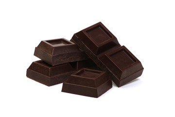  chocolate bar isolated on white