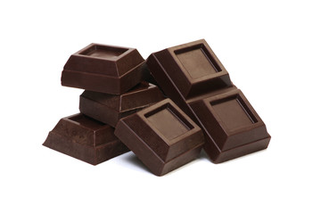  chocolate bar isolated on white