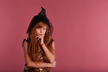 Charming kid background isolated