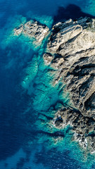 Aerial view of the amazing sea