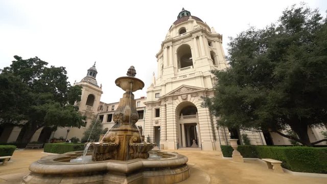 Afternoon cloudy view of The beautiful Pasadena City Hall at Los Angeles, California, United States