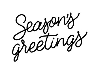 Seasons Greetings Inscription © RedlineVector