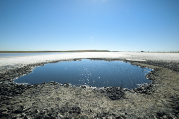 Lake Solenoye.Tamansky peninsula.