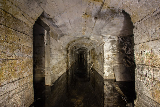 Underground mine shaft iron ore tunnel gallery 