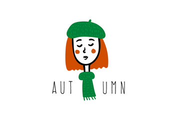 Girl, women icon. France. Autumn.