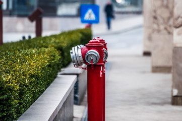 Fire hydrant on the street