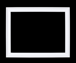 white Classic frame on black background