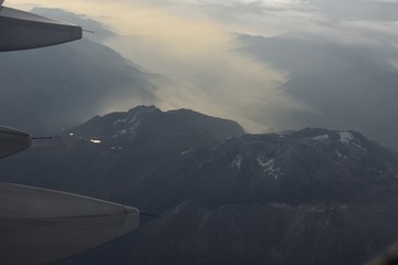 Avión, vuelo, viaje, viajar, ala de avión, paisaje aéreo, volar, viajando, vacaciones, vuelo a...