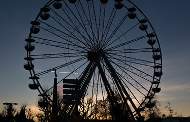 Ferries wheel - amusement installations for the christmas period in Luxembourg city