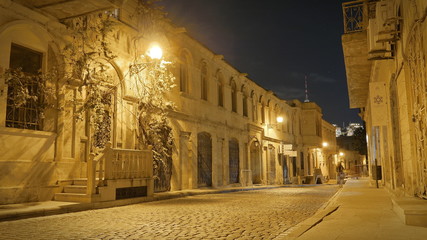 Baku Altstadt bei Nacht Gassen 5
