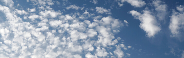 blue sky with clouds panorama