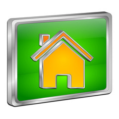 Home Button - 3D illustration