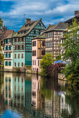 Naklejka na ściany i meble La Petite France, Strasbourg, Alsace, France