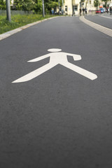 road markings for pedestrians