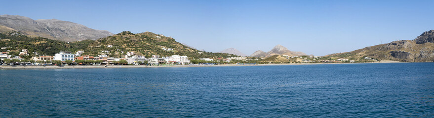 Fototapeta na wymiar panorama, the bay of Plakias, Crete Greece