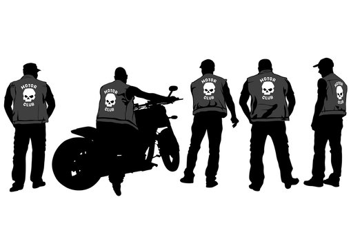 Fototapeta Old big bike on white background