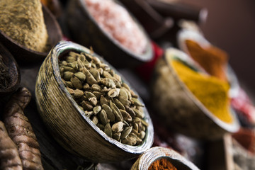 Various spices selection