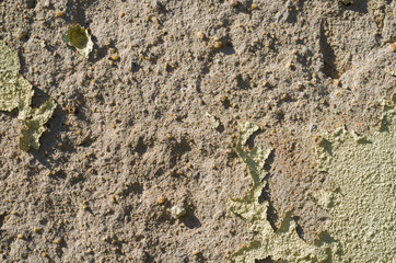 Textura de parede descascada, problema construtivo.