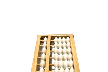 An abacus calculator for background and add text message.is a calculating tool that was in use in Europe, China and Russia, centuries. It are used to teach arithmetic. Education and Financial concept.