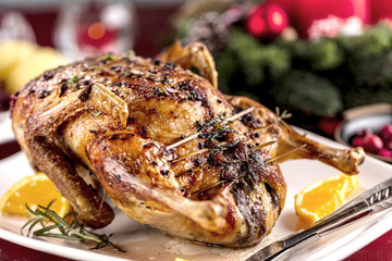 Weihnachtsgans knusprig gebraten (ente)