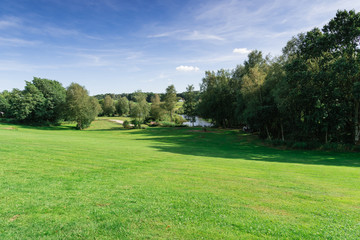Fototapeta na wymiar landscape in Denmark with a lake near Billund